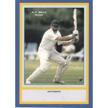 AP Wells Sussex RARE Limited Edition Vintage Cricket Trading Photo Card