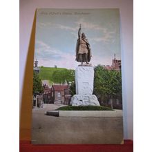 KING ALFRED'S STATUE, WINCHESTER, HAMPSHIRE unused postcard by Valentine =