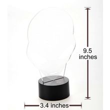 3D Illusion Grow LED Alien Shapes Lamp 7 Colors USB Power