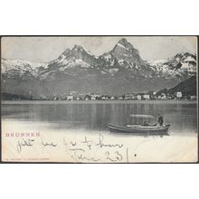Brunnen, Schwyz, 1902 - Illustrato Luzern AK