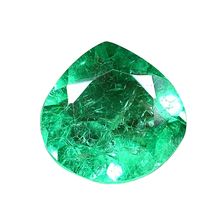 9.65 Ct Natural Colombian Green Emerald Pear Loose Gemstone