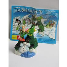 Kinder Surprise Toy 2001 (German) Tabaluga Snowman Piglet Stealing His Nose