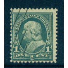 Used 279 1c Benjamin Franklin Average Plus M04490