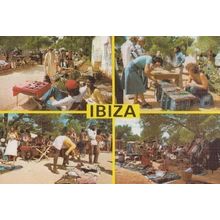 Mercado Hippie Ibiza Ibizan Greek Craft Hippy Market Postcard