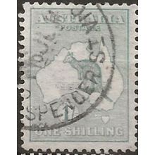 Australia 1913 SG11 1/- Emerald Fine Used .