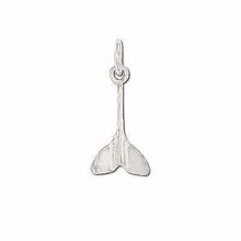 Sterling Silver Whale's Tail Charm Pendant