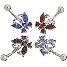 Banana 5 Cz Butterfly 14g / 10mm-Lg / 5mm Ball