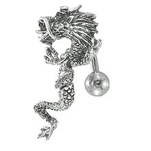 Banana Cz Movable Dragon 14g / 10mm-Lg / 5mm Ball