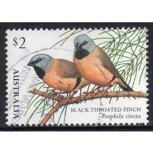 Australia 2018 Finches II - Black-Throated Finch $2 Used