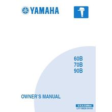 YAMAHA 60B 70B 90B OWNERS MANUAL 2002 OUTBOARD MOTOR 112 PAGES ENGLISH USA ED