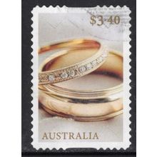 2025 CHERISHED CELEBRATIONS, $3.40 WEDDING RINGS, USED SELF-ADHESIVE. 464/5 +