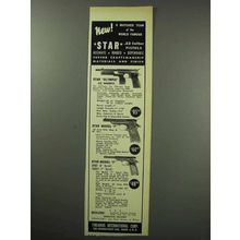 1950 F.I. Ad - Star Olympia, Model F Pistols