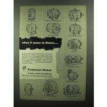 1950 Fairbanks-Morse Motors Ad - When It Comes To