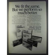 1980 Fuji Tape Cassettes Ad - We Fit the Same