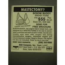 1987 Bosom Buddy Breast Form Ad - Mastectomy?