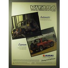 1989 Suzuki Vitara Ad - Vitara Voted All-terrain car of the year