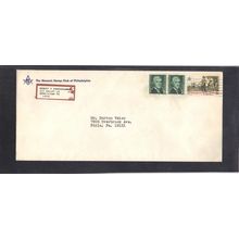Masonic Stamp Club Cover 1299 1c Jefferson Pair 1479 8c Drummer CV03081