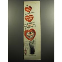 1951 Red Heart Jamaica Rum Ad - Goes into your Planter's Punch