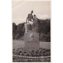 Carl Ifvarsson Swedish Politician Monument Laholm Postcard