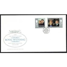 Guernsey Royal Wedding Prince Andrew 2v FDC 1986 SG#369-370
