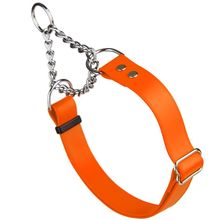 Dog Pet Martingale Collar W 1" x L 14"-20" Hunter Orange