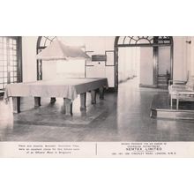 Singapore Officers Mess Billiard Table London Old Advertising PB Postcard