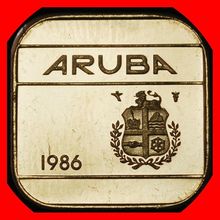 Ⰶ NETHERLANDS (1986-2023): ARUBA★50 CENTS 1986! BEATRIX★UNC★LOW START★NO RESERVE