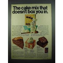 1969 Pillsbury Create-a-Cake Mix Ad - Box You In