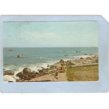 Rhode Island Block Island Waves Breaking On The Shore~41