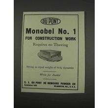 1911 Du Pont Monobel No. 1 Explosive Ad