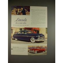 1949 Lincoln Car Ad - Designing Fine Cars for You!