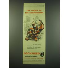 1953 Lockheed Hydraulic Brakes Ad - The choice of the connoisseur