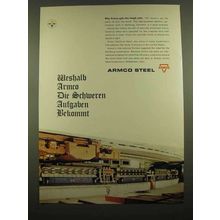 1965 Armco Steel Ad - Weshalb Armco Die Schweren