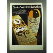 1969 Dewar's White Label Scotch Ad - Never Varies