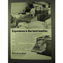 1971 KitchenAid Dishwashers Ad - Experience is Teacher