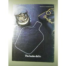 1979 Seagram's Crown Royal Whisky Ad - Butler Did It