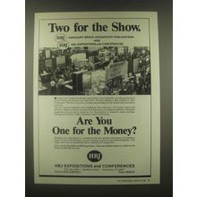 1985 HBJ Expositions and Conferences Ad - Two for Show