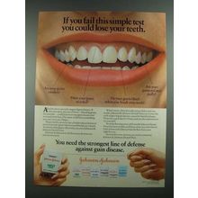 1988 Johnson & Johnson Floss Ad - If You Fail This Simple Test