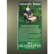 1988 Grasshopper Hydrostatic zero-turn radius mower Ad