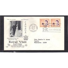 FDC Rose Craft 5c Queen Pair (Cachet-Typed/A) CV39388