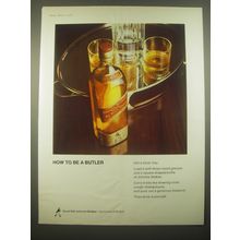 1966 Johnnie Walker Scotch Ad - How to be a Butler