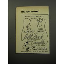 1951 Bell Book and Candle Play Ad - Irene Mayer Selznick presents Rex Harrison