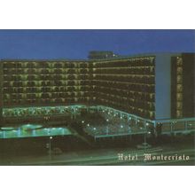 Hotel Montecristo Lloret De Mar Spain At Night Postcard