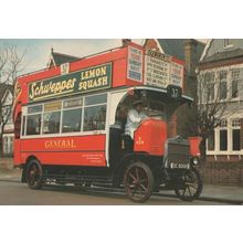 Isleworth Bus Advertising Schweppes Drinks London Transport Postcard