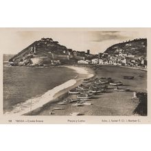 Playa Cabo Costa Brava Spanish Real Photo Vintage Postcard