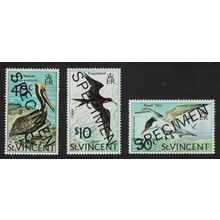 St. Vincent Pelican Tern Frigate Bird 3v SPECIMEN 1974 MNH SG#396-398
