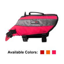 Dog Life Vest Flotation Device - 26-34" Girth - Neon Pink