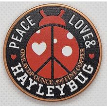 Haleybug Mint Think Like A Captain, Act Like A Pirate 1 oz Copper Colorized