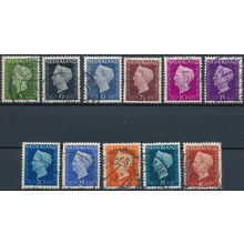 Queen Wilhelmina Hartz: 11 Values - Netherlands 1947 - Used Hinged