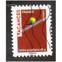 FRA 2009 (56c) 'VACANCES - TENNIS BALL' FINE USED (EBID21157)